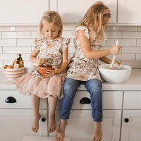 Delilah Floral Apron - fits sizes youth small through adult 2XL - BIG FRENCHIES
