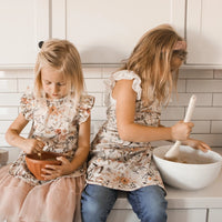 Delilah Floral Apron - fits sizes youth small through adult 2XL - BIG FRENCHIES