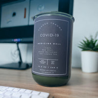 Shared Trauma Candles - Covid-19 - 13 Oz Crackling Wood Wick - Lemon, Peach, and Mint Tea - BIG FRENCHIES