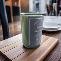 Shared Trauma Candles - Covid-19 - 13 Oz Crackling Wood Wick - Lemon, Peach, and Mint Tea - BIG FRENCHIES