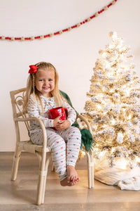Tied with a Bow Christmas 2pc Henley Bamboo Pajamas - BIG FRENCHIES