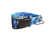 Blue Tie Dye Nylon Dog Collar