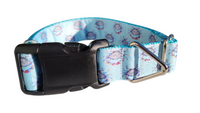Blue Crab Nylon Dog Collar