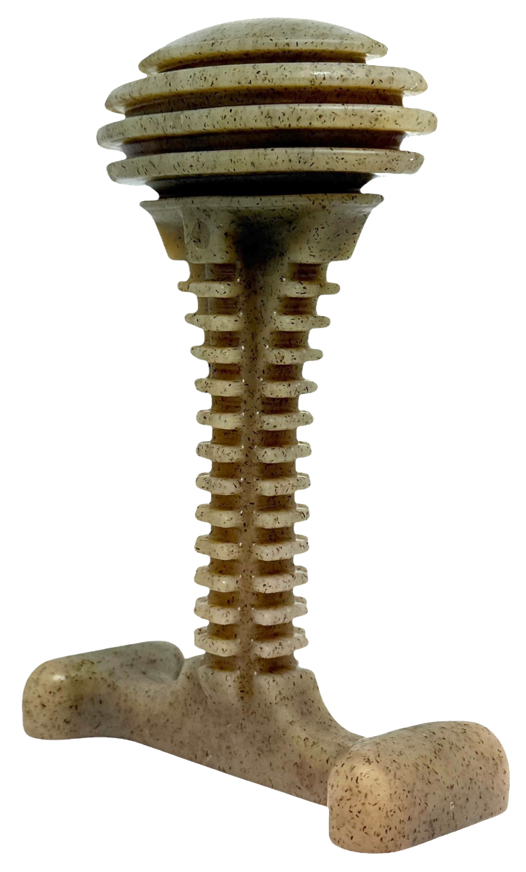 Honey Bone Dental Tower - Indestructible Nylon Dog Chew Toy XL | USA Made - BIG FRENCHIES