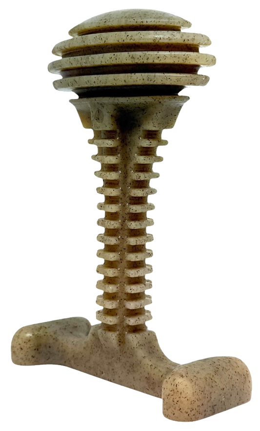 Honey Bone Dental Tower - Indestructible Nylon Dog Chew Toy XL | USA Made - BIG FRENCHIES