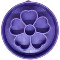 Flower eBowl Deep Slow Feeder Dog Bowl for Enrichment | USA Made - BIG FRENCHIES