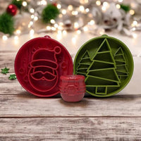 Santa Christmas eBowl Deep Slow Feeder Dog Bowl for Enrichment | USA Made - BIG FRENCHIES