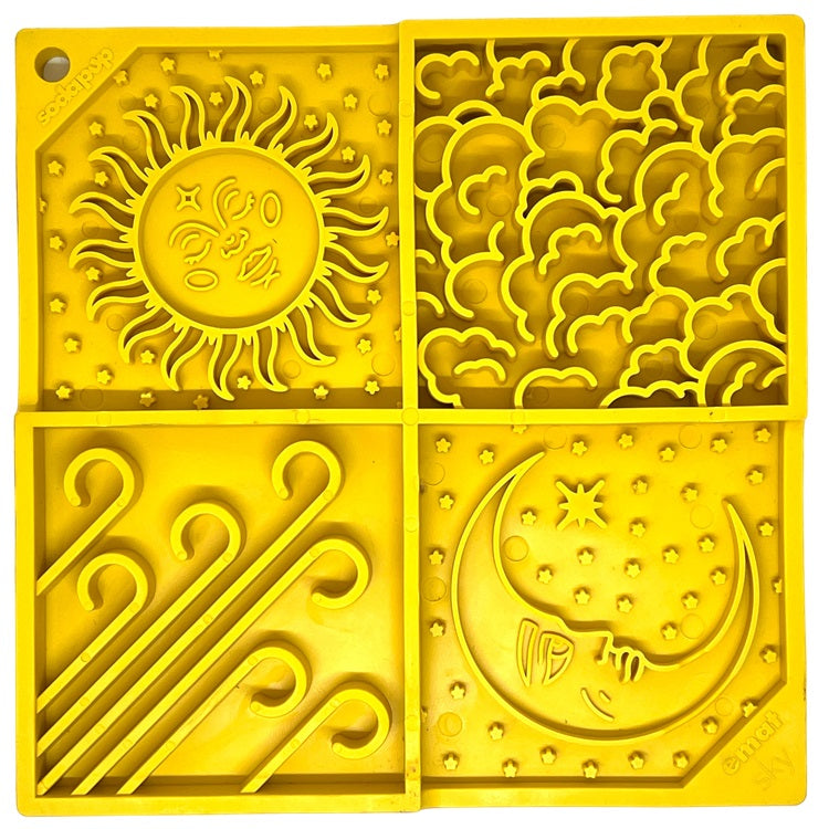 Sky eMat - Enrichment Lick Mat for Dogs and Cats | Celestial Design | SodaPup - BIG FRENCHIES