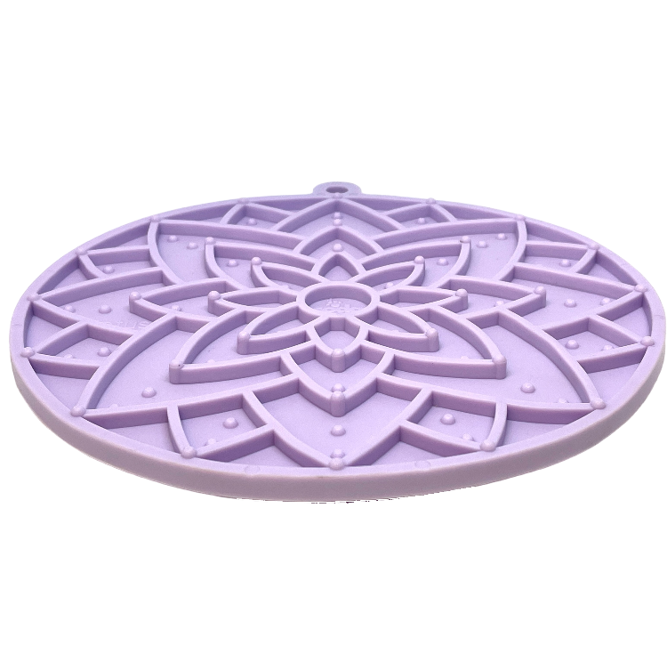 Lotus Design emat - Enrichment Lick Mat For Dogs and Cats - With Suction Cups | USA Made - BIG FRENCHIES