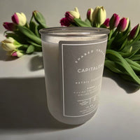 Shared Trauma Candles - Capitalism - 13 Oz Crackling Wood Wick - Tulips & Gardenia - BIG FRENCHIES