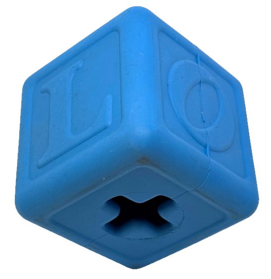 Love Cube eDispenser - Durable Rubber Chew Toy & Treat Dispenser | USA Made - BIG FRENCHIES