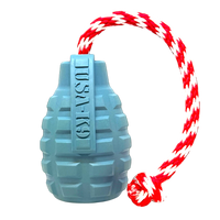 USA-K9 Grenade Shaped Rubber Dog Toy - Chew, Treat Dispenser & Tug Toy | USA - BIG FRENCHIES