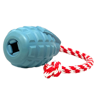 USA-K9 Grenade Shaped Rubber Dog Toy - Chew, Treat Dispenser & Tug Toy | USA - BIG FRENCHIES