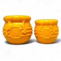 Honey Pot Dog eCup Treat Dispenser | Durable PUP-X Rubber Enrichment Toy | USA Made - BIG FRENCHIES