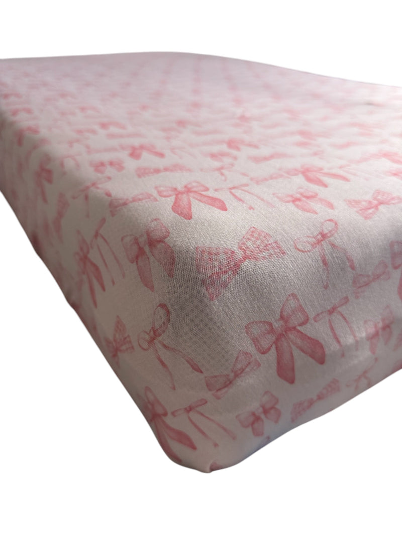 Pink Bows (Crib Sheet) - BIG FRENCHIES