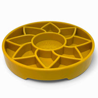 Sunflower eTray Shallow Slow Feeder Dog Bowl for Enrichment | USA Made - BIG FRENCHIES