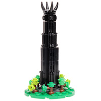 Dark Wizard Tower Building Set made using LEGO parts