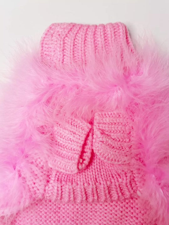 Haute Couture Feathered Luxury Pet Sweater - BIG FRENCHIES