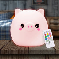 LumiPets® Percy the Pig- Children's Touch Night Light - BIG FRENCHIES