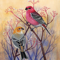 Pine Grosbeaks 500 Piece Jigsaw Puzzle NYPC