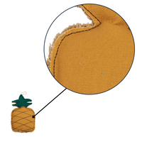 Country Living Canvas & Jute Pineapple-Shaped Dog Chew Toy – Durable, Safe and Non-Toxic - BIG FRENCHIES