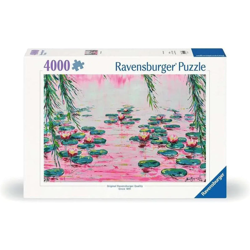 Pink Water Lilies 4000 Piece Jigsaw Puzzle Ravensburger - BIG FRENCHIES