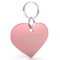 HyperLite Heart Dog ID Tag with Engraving