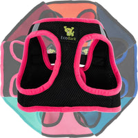 EcoBark Hot Pink Step In Dog Harness - Reflective Soft Mesh Harness for Teacup, Small Dogs and Puppies - BIG FRENCHIES