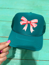 Pink Bow Trucker Hat - BIG FRENCHIES