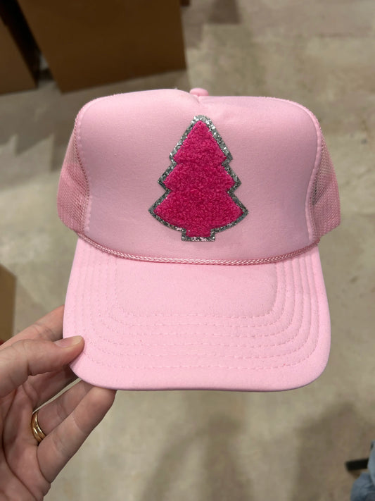 Pink Chenille Tree Trucker - BIG FRENCHIES