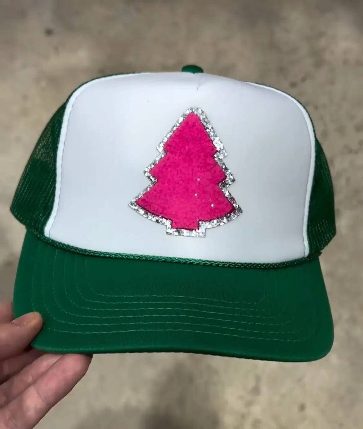Pink Chenille Tree Trucker - BIG FRENCHIES