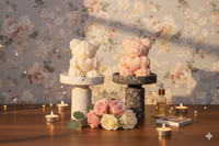 Rose Bear Candle | Sculptural Soy Wax Gift