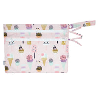 Pink Ice Cream - Waterproof Wet Bag (For mealtime, on-the-go, and more!) - BIG FRENCHIES