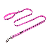Pink Dog Leash by EcoBark - Padded Comfort Grip Leash - 4ft, 5ft, and 6ft Leash for Teacup, Small, and Medium Dogs - BIG FRENCHIES