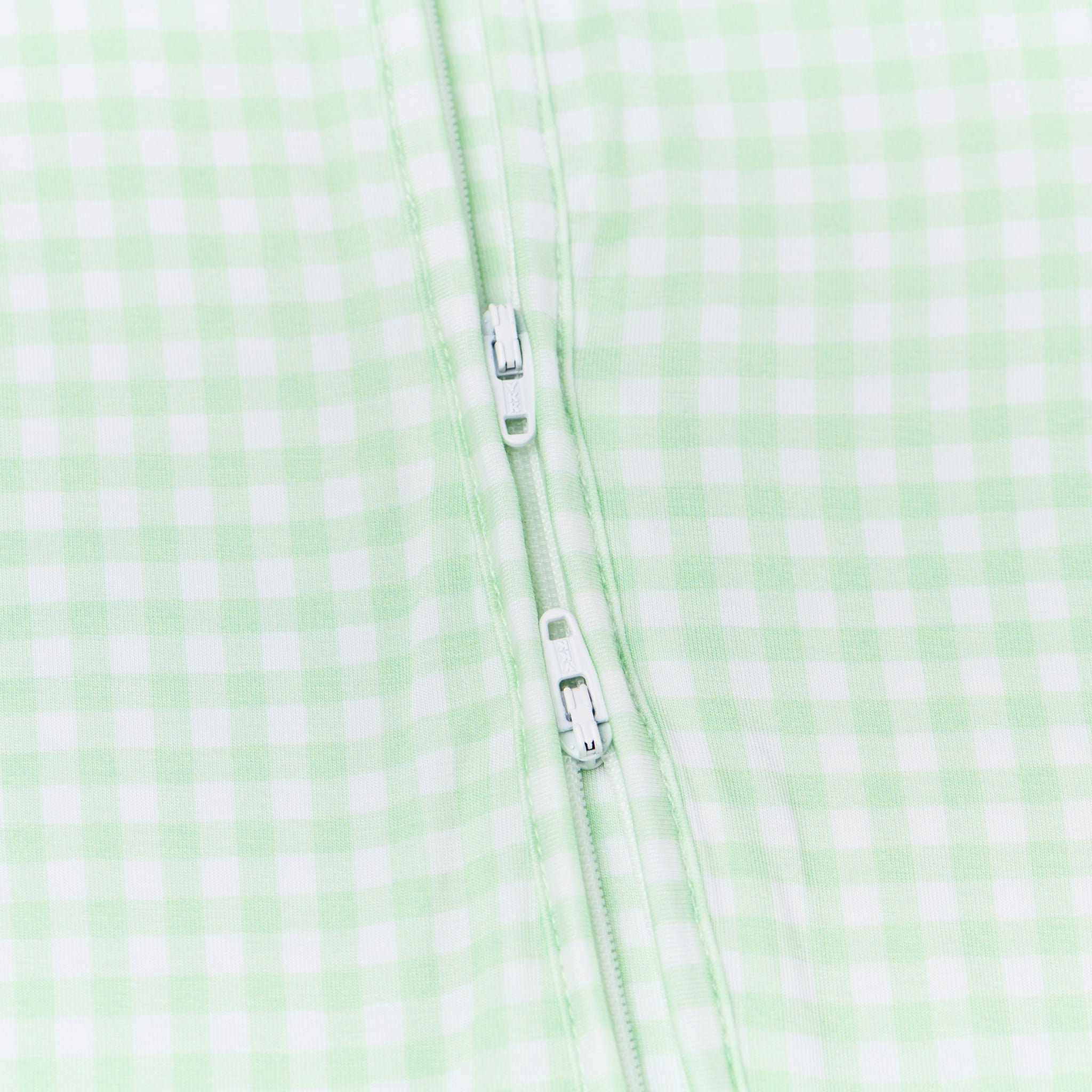 Pistachio Gingham Bamboo Sleeper - BIG FRENCHIES