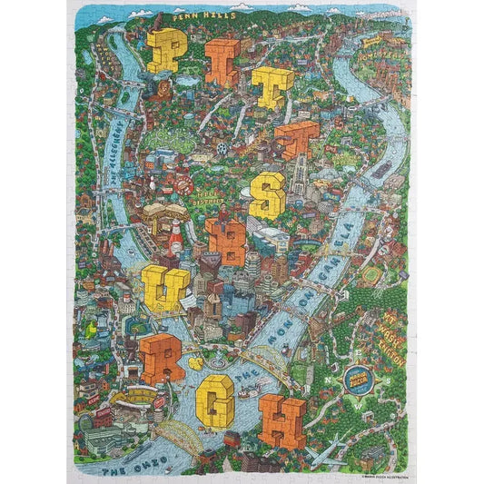 Pittsburgh 1000 Piece Jigsaw Puzzle Birdie