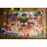 Place Des Fleurs (Flower Square) 1000 Piece Premium Jigsaw Puzzle Trevell - BIG FRENCHIES