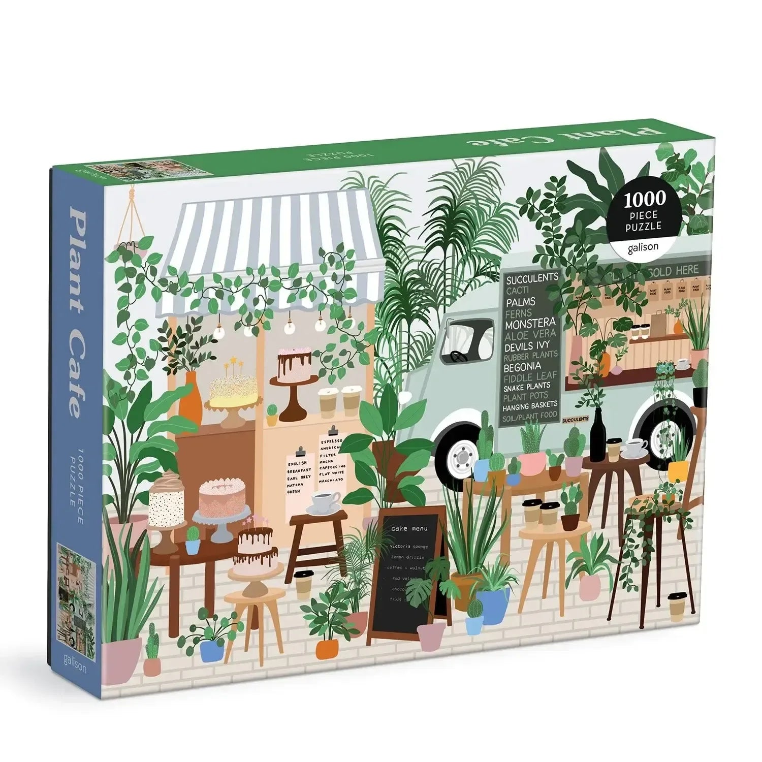 Plant Cafe 1000 Piece Jigsaw Puzzle Galison - BIG FRENCHIES
