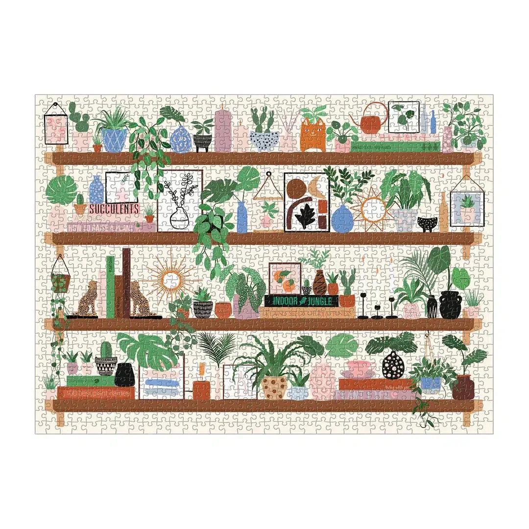Plant Shelfie 1000 Piece Jigsaw Puzzle Galison - BIG FRENCHIES