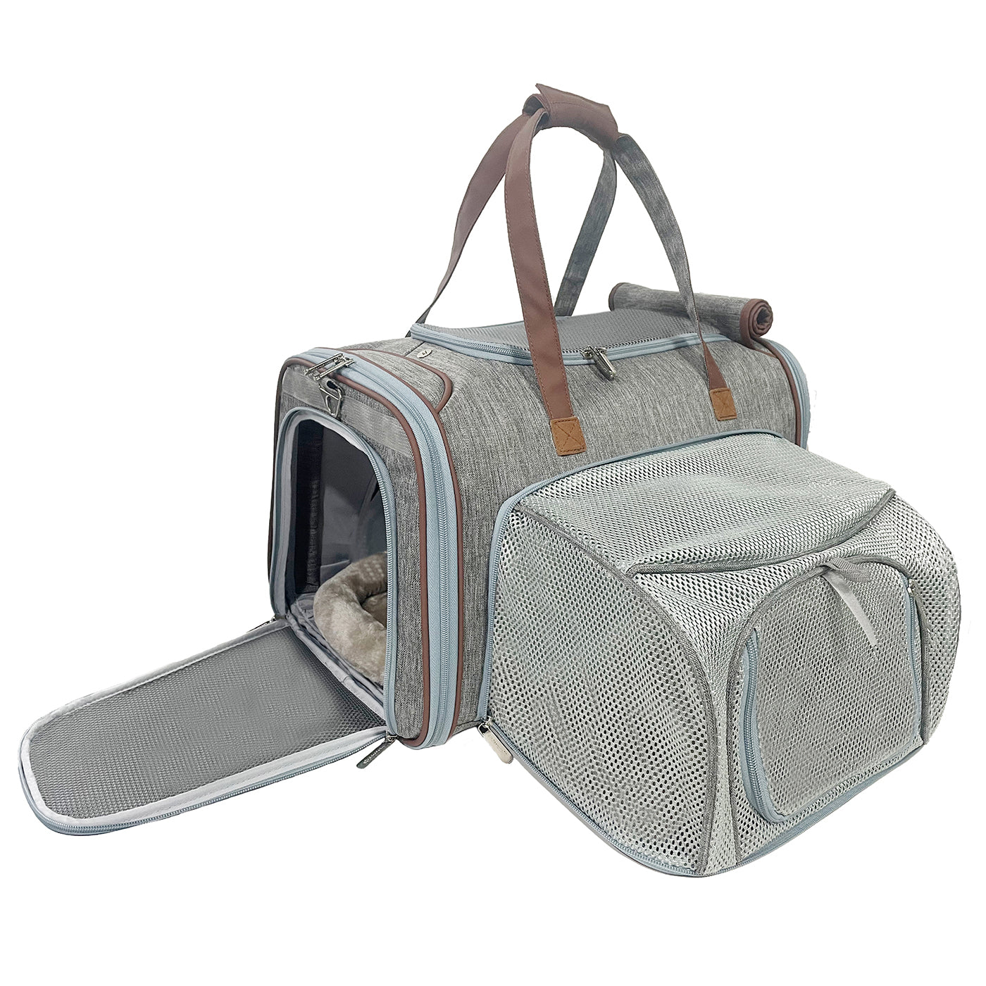 Mr. Peanut's Gold Series Big Apple XL Expandable Pet Carrier V3.0 - BIG FRENCHIES