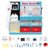 Play Doctor's Office Wood Medical Center Toy Set with Examine Region