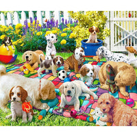 Playful Pups on Parade 1000 Piece Jigsaw Puzzle Springbok