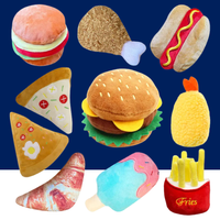 Plush Dog Toys – Squeaky Ice Cream, Fries & Hamburger Set - BIG FRENCHIES