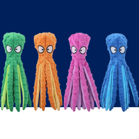 Plush Octopus Dog Toy – Bite Resistant, Squeaky & Interactive - BIG FRENCHIES