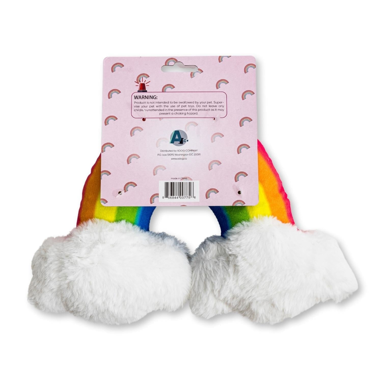 Enchanted Rainbow Magical with Squeaker & Crinkle Paper Plush Dog Toy - BIG FRENCHIES