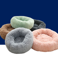 Round pet bed for anxious pets - Plush and calming - BIG FRENCHIES