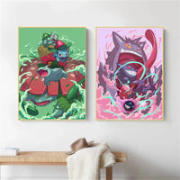 Pokemon Canvas Artwork, Wall Art Poster Prints Home Hanging Wall Decoration Decorative Modern Living Room