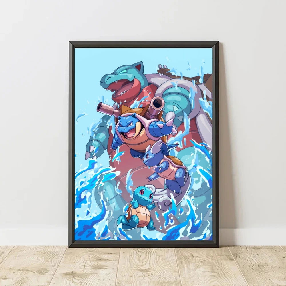 Pokemon Canvas Artwork, Wall Art Poster Prints Home Hanging Wall Decoration Decorative Modern Living Room