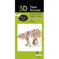 Polar Bear 3D Cardboard Model Kit Fridolin