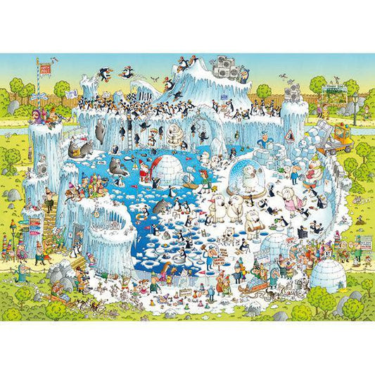 Polar Habitat Funky Zoo 1000 Piece Jigsaw Puzzle Heye - BIG FRENCHIES